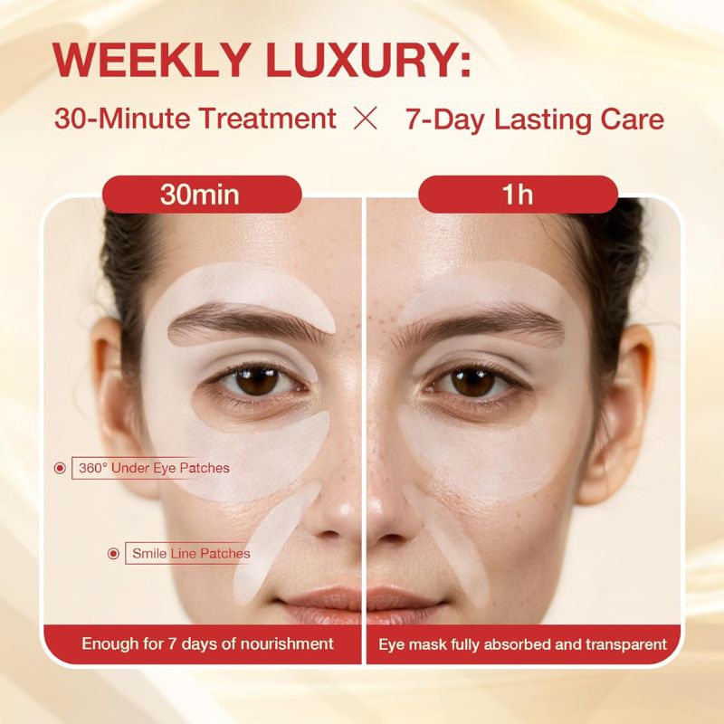 360° Eye Mask - Erases Puffiness, Dark Circles & Crepey Lids