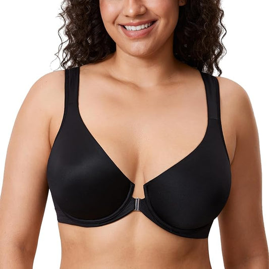 Front Closure Posture Full Coverage Bra by Glow Haven