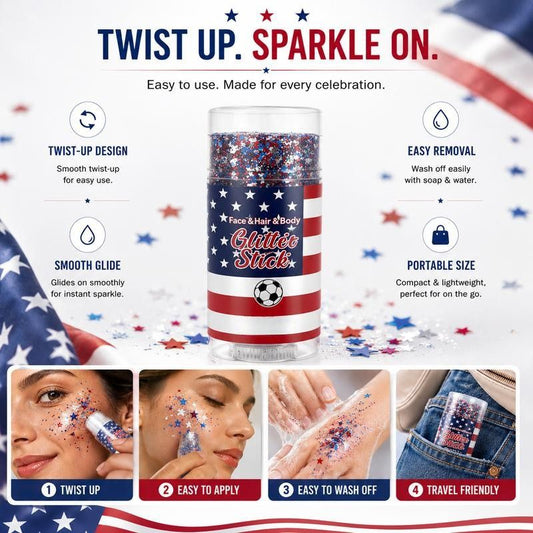 4th of July Glitter Stick - Independence Day