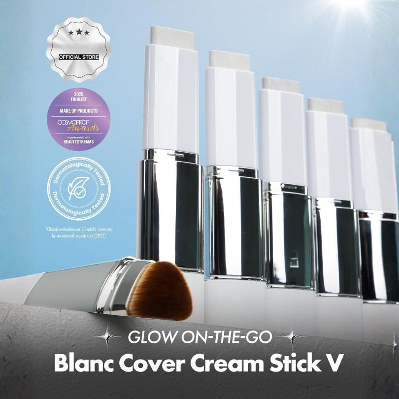 Korean Blanc Cover Cream Stick with Detachable Brush