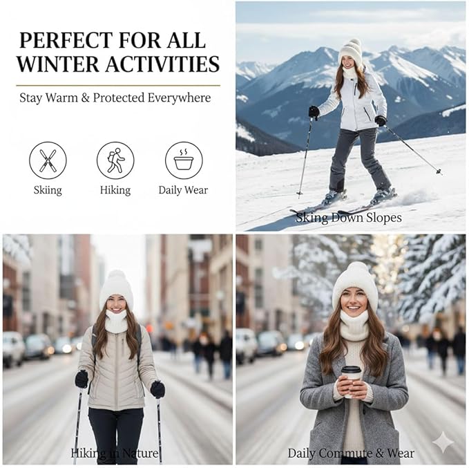 3-in-1 Winter Hat with Face Cover & Ear Protection