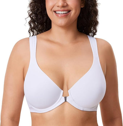 Front Closure Posture Full Coverage Bra by Glow Haven