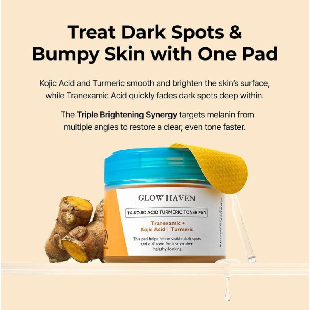 Kojic Acid + Turmeric Dark Spot Brightening Pads