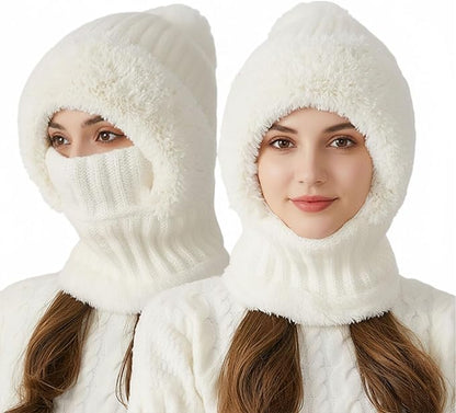 3-in-1 Winter Hat with Face Cover & Ear Protection