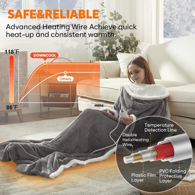 Cozy Wearable Heated Blanket