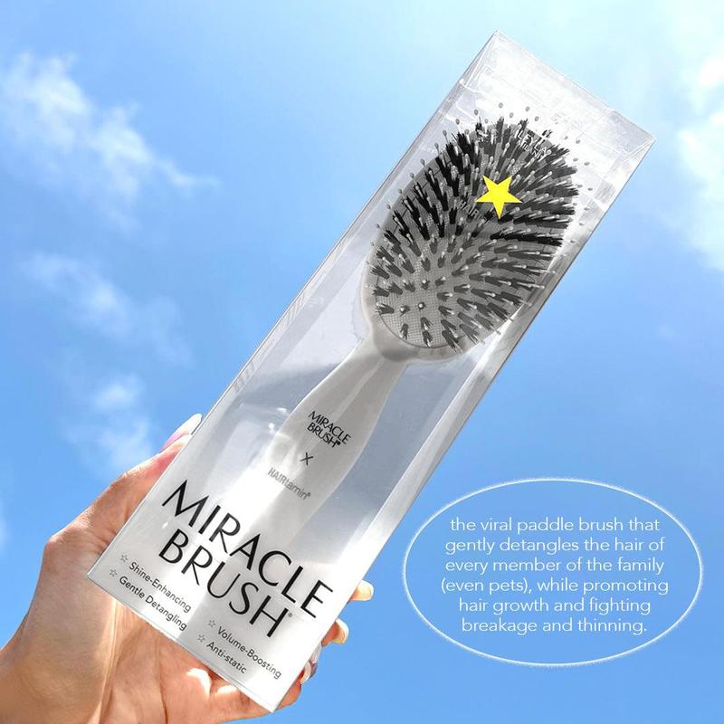 Miracle Brush - Stimulates Scalp, Boosts Volume, Enhances Shine & Detangles Hair